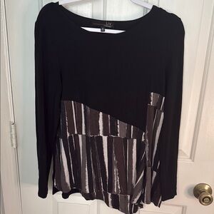 Liv by Habitat Clothes Women's Black and Brown Long Sleeve Top